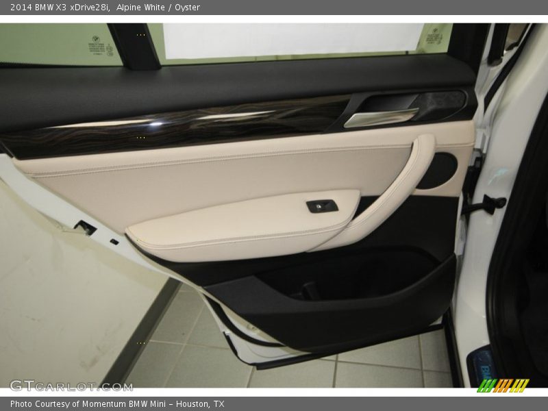 Alpine White / Oyster 2014 BMW X3 xDrive28i