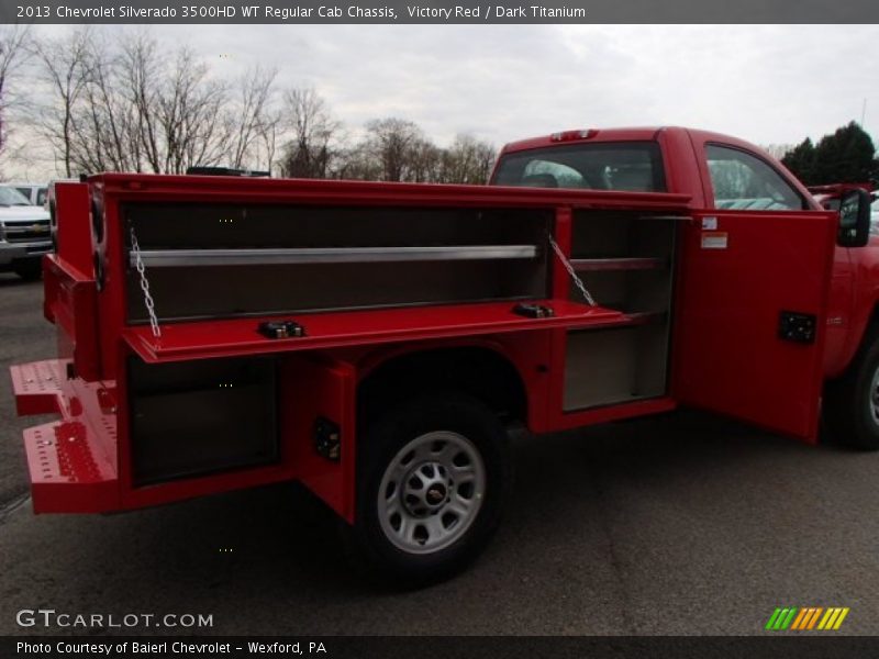 Victory Red / Dark Titanium 2013 Chevrolet Silverado 3500HD WT Regular Cab Chassis