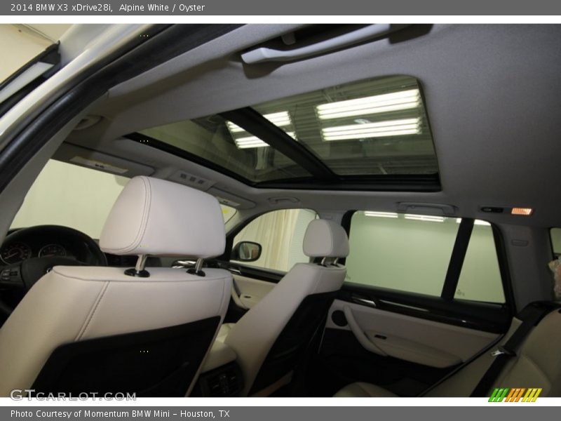 Sunroof of 2014 X3 xDrive28i