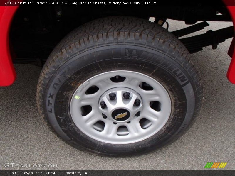 Victory Red / Dark Titanium 2013 Chevrolet Silverado 3500HD WT Regular Cab Chassis