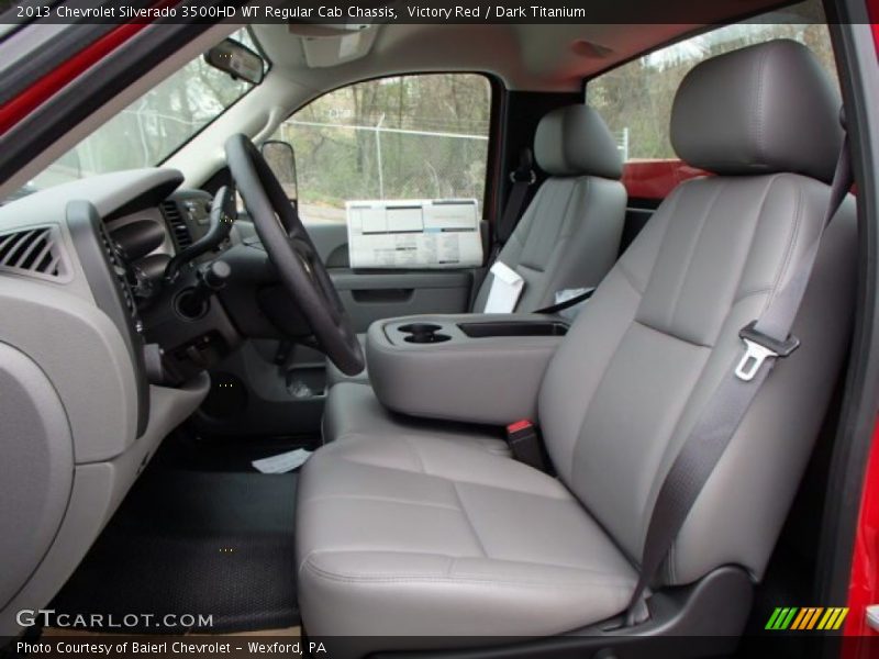 Victory Red / Dark Titanium 2013 Chevrolet Silverado 3500HD WT Regular Cab Chassis