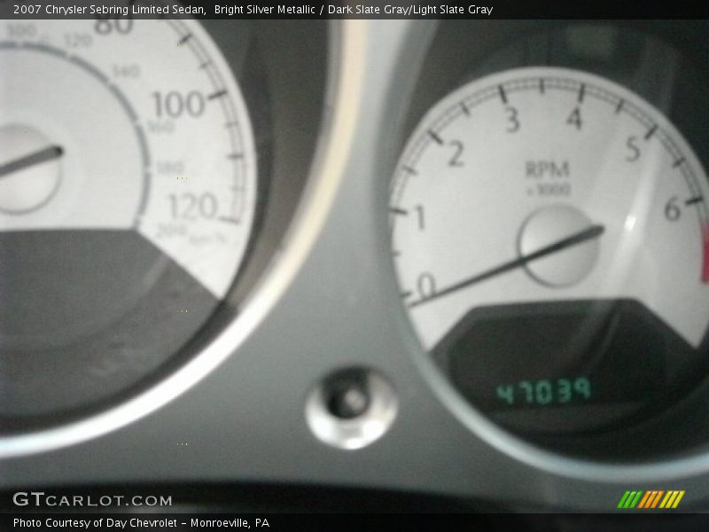 Bright Silver Metallic / Dark Slate Gray/Light Slate Gray 2007 Chrysler Sebring Limited Sedan