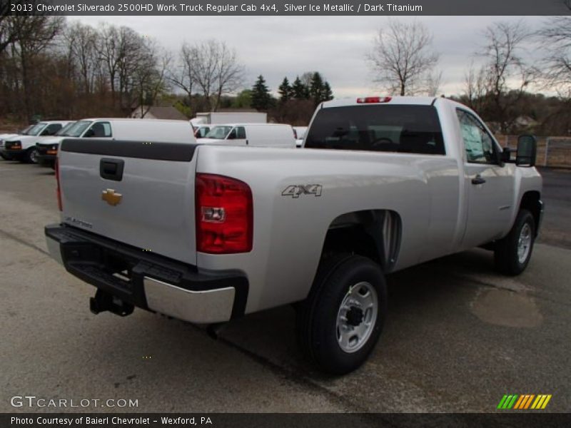 Silver Ice Metallic / Dark Titanium 2013 Chevrolet Silverado 2500HD Work Truck Regular Cab 4x4