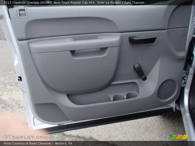 Silver Ice Metallic / Dark Titanium 2013 Chevrolet Silverado 2500HD Work Truck Regular Cab 4x4