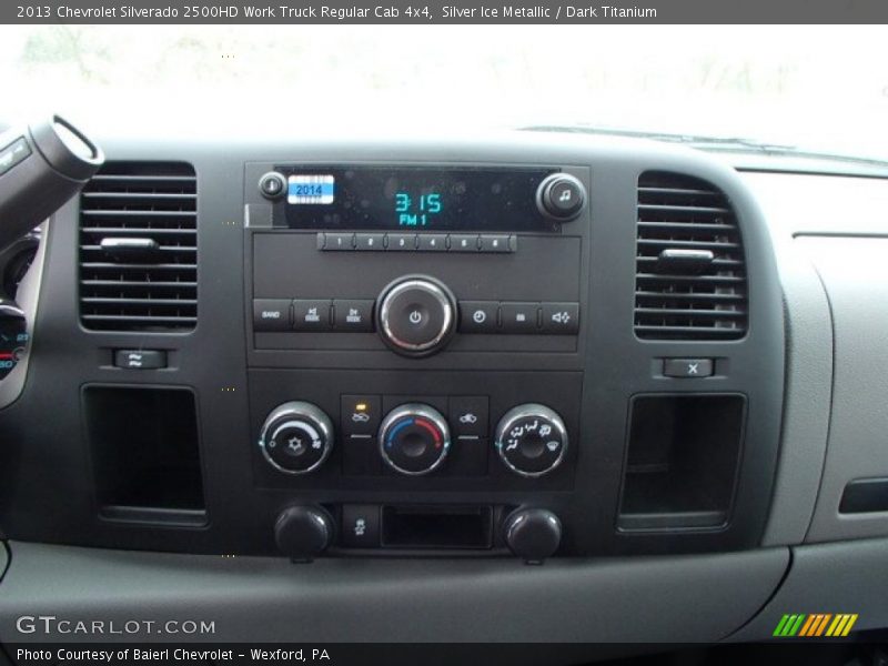 Silver Ice Metallic / Dark Titanium 2013 Chevrolet Silverado 2500HD Work Truck Regular Cab 4x4