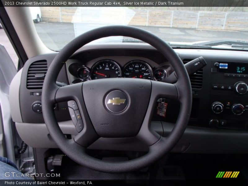 Silver Ice Metallic / Dark Titanium 2013 Chevrolet Silverado 2500HD Work Truck Regular Cab 4x4