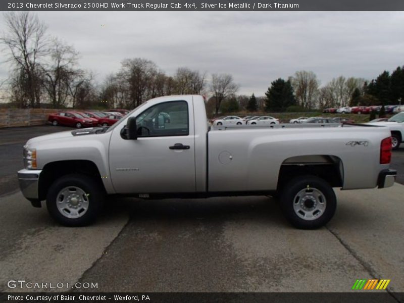 Silver Ice Metallic / Dark Titanium 2013 Chevrolet Silverado 2500HD Work Truck Regular Cab 4x4