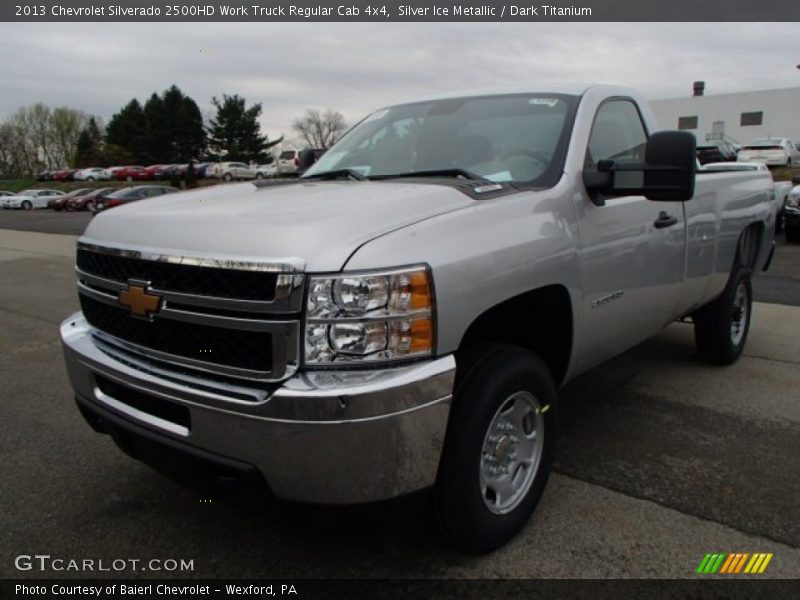 Silver Ice Metallic / Dark Titanium 2013 Chevrolet Silverado 2500HD Work Truck Regular Cab 4x4