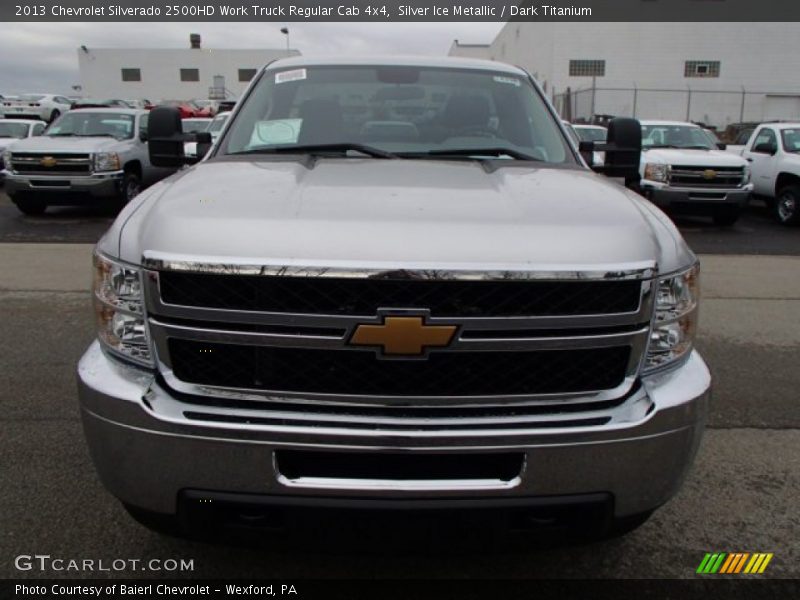 Silver Ice Metallic / Dark Titanium 2013 Chevrolet Silverado 2500HD Work Truck Regular Cab 4x4