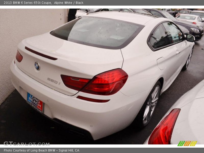 Alpine White / Black 2013 BMW 6 Series 650i Coupe