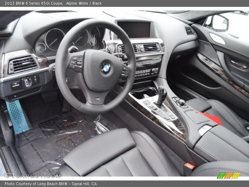 Alpine White / Black 2013 BMW 6 Series 650i Coupe