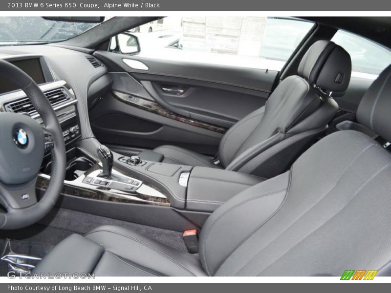 Alpine White / Black 2013 BMW 6 Series 650i Coupe