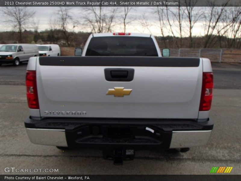 Silver Ice Metallic / Dark Titanium 2013 Chevrolet Silverado 2500HD Work Truck Regular Cab 4x4
