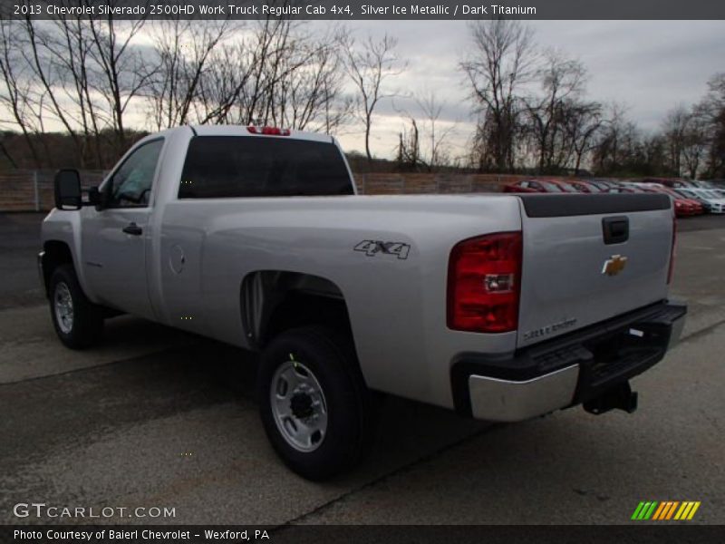 Silver Ice Metallic / Dark Titanium 2013 Chevrolet Silverado 2500HD Work Truck Regular Cab 4x4