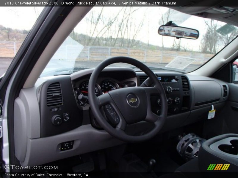 Silver Ice Metallic / Dark Titanium 2013 Chevrolet Silverado 2500HD Work Truck Regular Cab 4x4