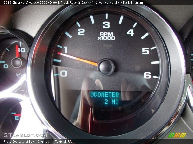 Silver Ice Metallic / Dark Titanium 2013 Chevrolet Silverado 2500HD Work Truck Regular Cab 4x4