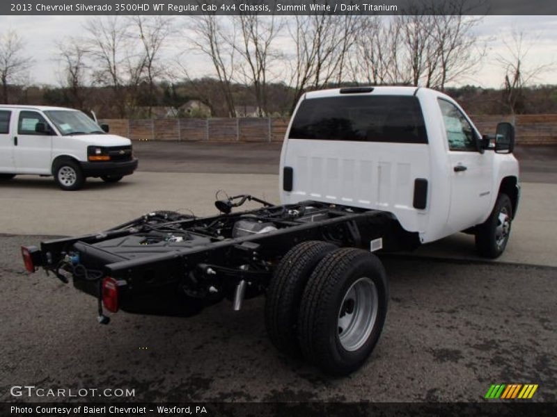 Summit White / Dark Titanium 2013 Chevrolet Silverado 3500HD WT Regular Cab 4x4 Chassis