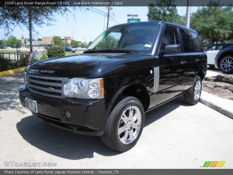 Java Black Pearlescent / Sand 2008 Land Rover Range Rover V8 HSE