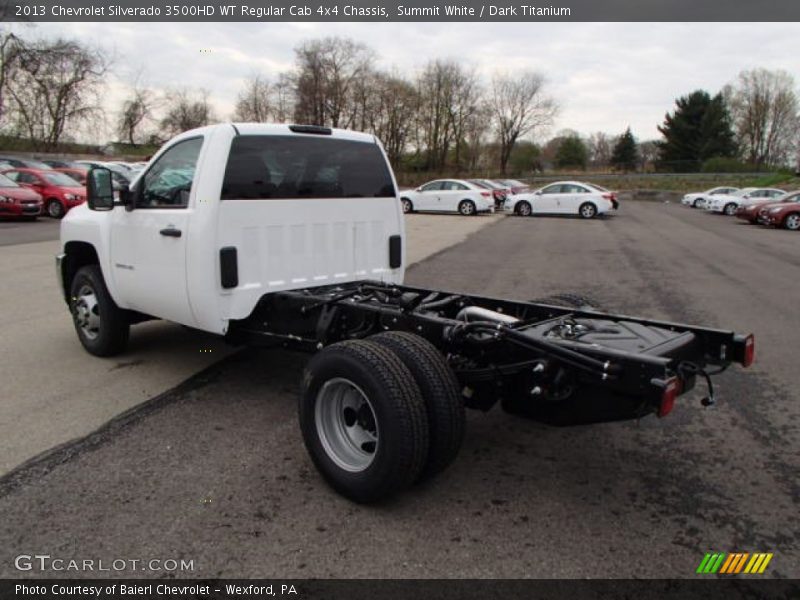 Summit White / Dark Titanium 2013 Chevrolet Silverado 3500HD WT Regular Cab 4x4 Chassis
