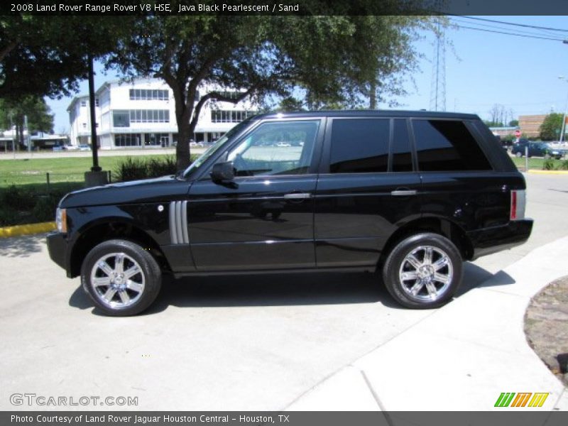 Java Black Pearlescent / Sand 2008 Land Rover Range Rover V8 HSE