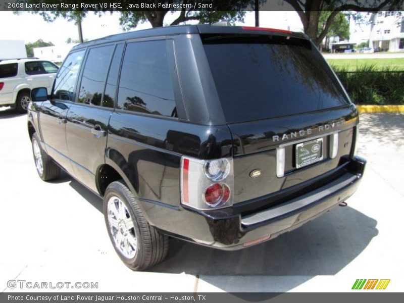 Java Black Pearlescent / Sand 2008 Land Rover Range Rover V8 HSE