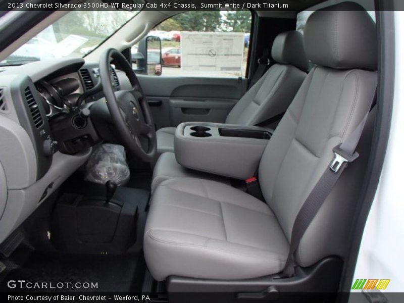 Summit White / Dark Titanium 2013 Chevrolet Silverado 3500HD WT Regular Cab 4x4 Chassis