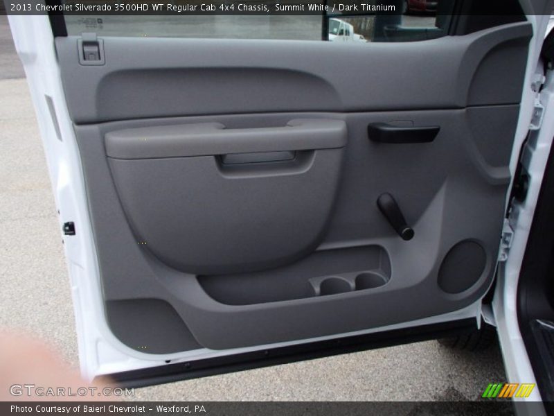 Summit White / Dark Titanium 2013 Chevrolet Silverado 3500HD WT Regular Cab 4x4 Chassis
