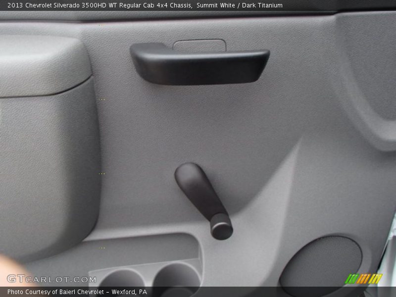 Summit White / Dark Titanium 2013 Chevrolet Silverado 3500HD WT Regular Cab 4x4 Chassis