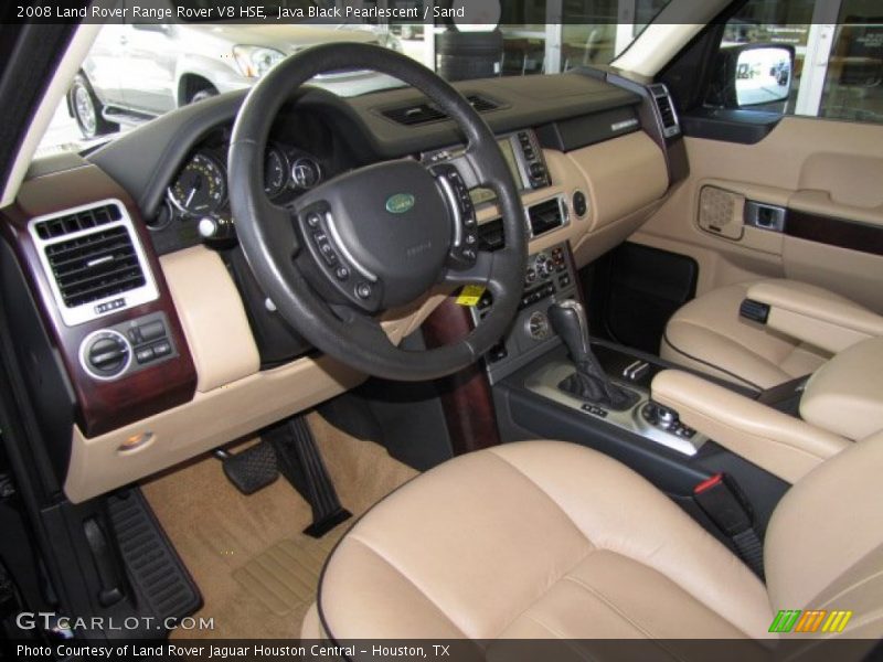 Java Black Pearlescent / Sand 2008 Land Rover Range Rover V8 HSE
