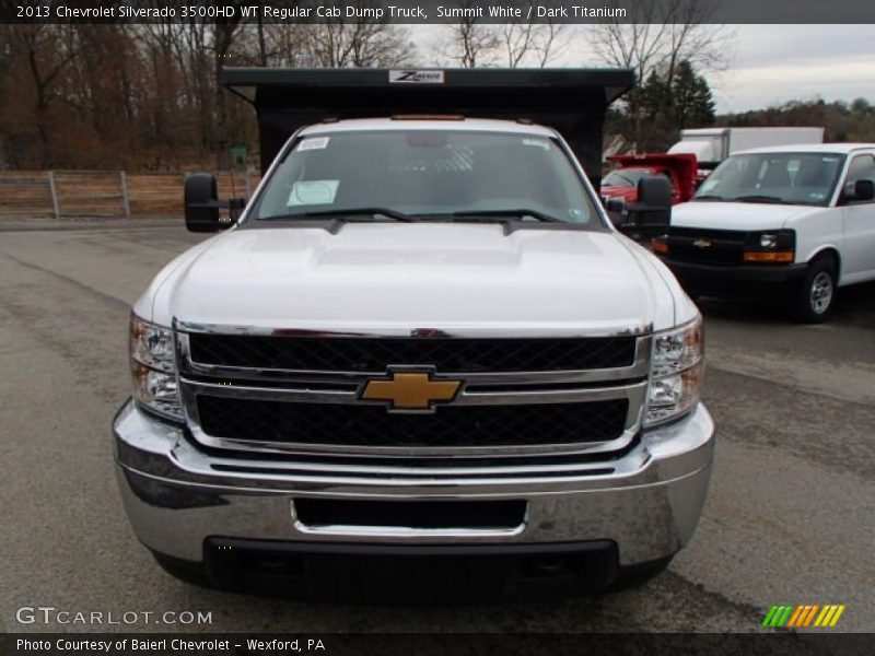 Summit White / Dark Titanium 2013 Chevrolet Silverado 3500HD WT Regular Cab Dump Truck