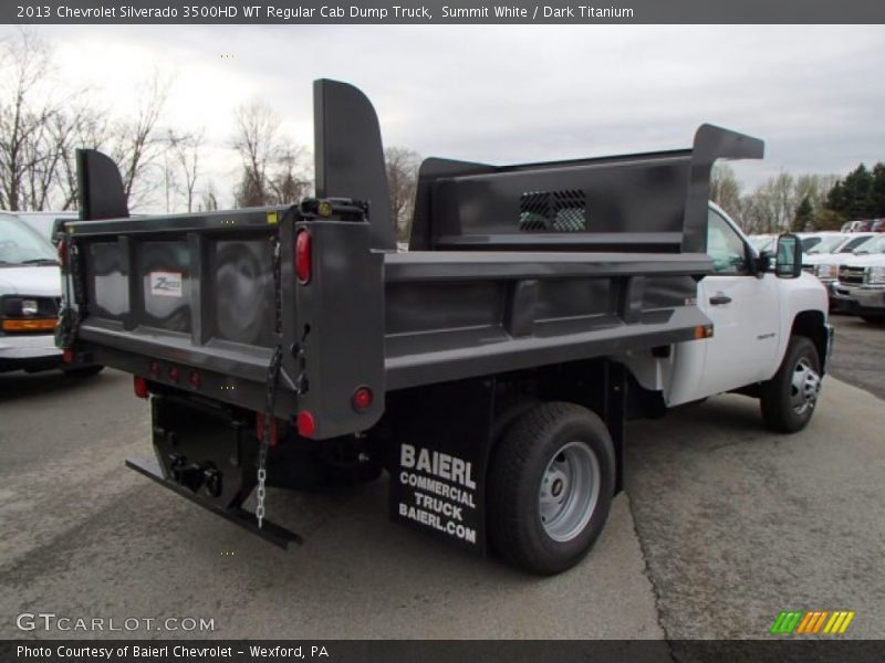 Summit White / Dark Titanium 2013 Chevrolet Silverado 3500HD WT Regular Cab Dump Truck