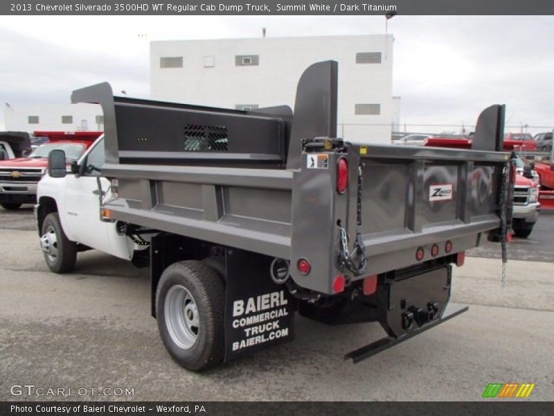 Summit White / Dark Titanium 2013 Chevrolet Silverado 3500HD WT Regular Cab Dump Truck