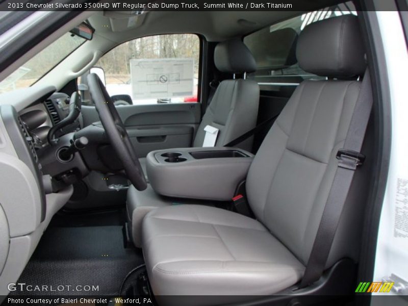 Summit White / Dark Titanium 2013 Chevrolet Silverado 3500HD WT Regular Cab Dump Truck