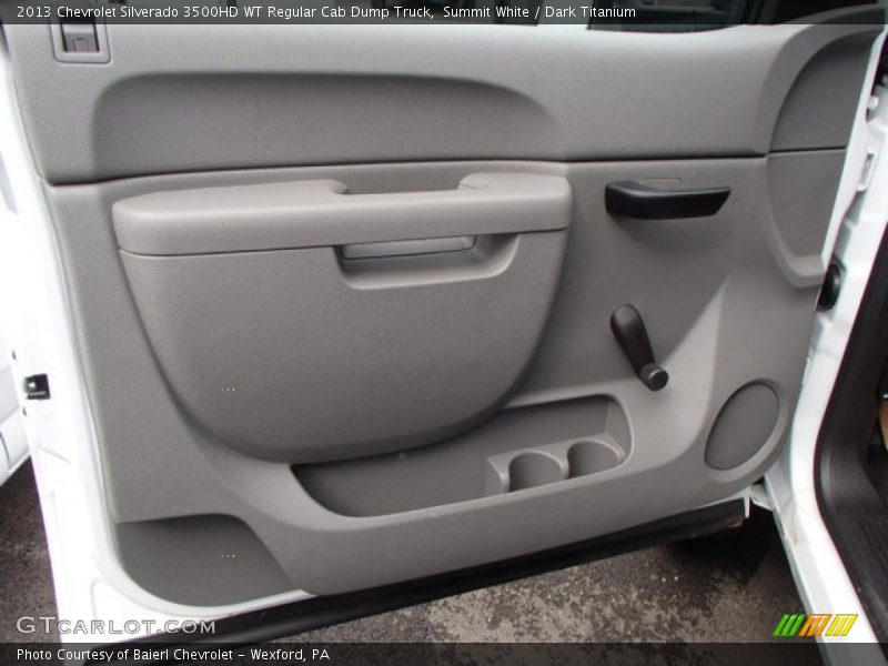 Summit White / Dark Titanium 2013 Chevrolet Silverado 3500HD WT Regular Cab Dump Truck
