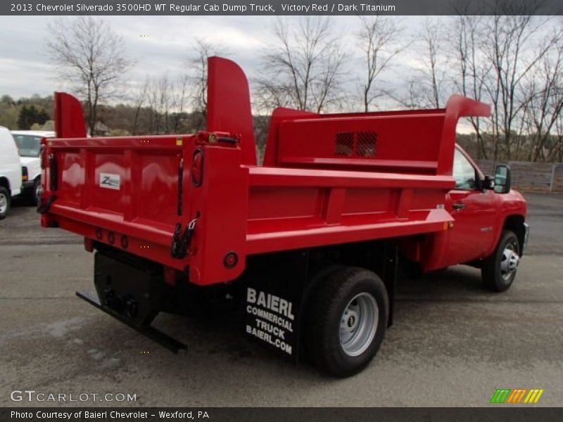 Victory Red / Dark Titanium 2013 Chevrolet Silverado 3500HD WT Regular Cab Dump Truck