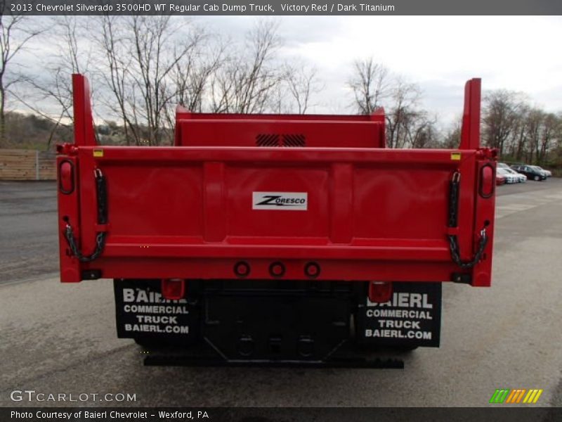 Victory Red / Dark Titanium 2013 Chevrolet Silverado 3500HD WT Regular Cab Dump Truck