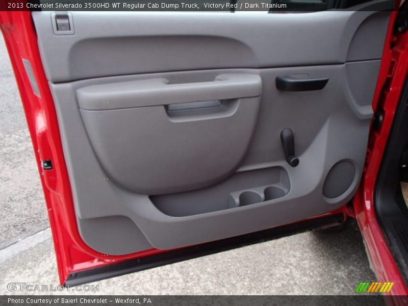 Victory Red / Dark Titanium 2013 Chevrolet Silverado 3500HD WT Regular Cab Dump Truck