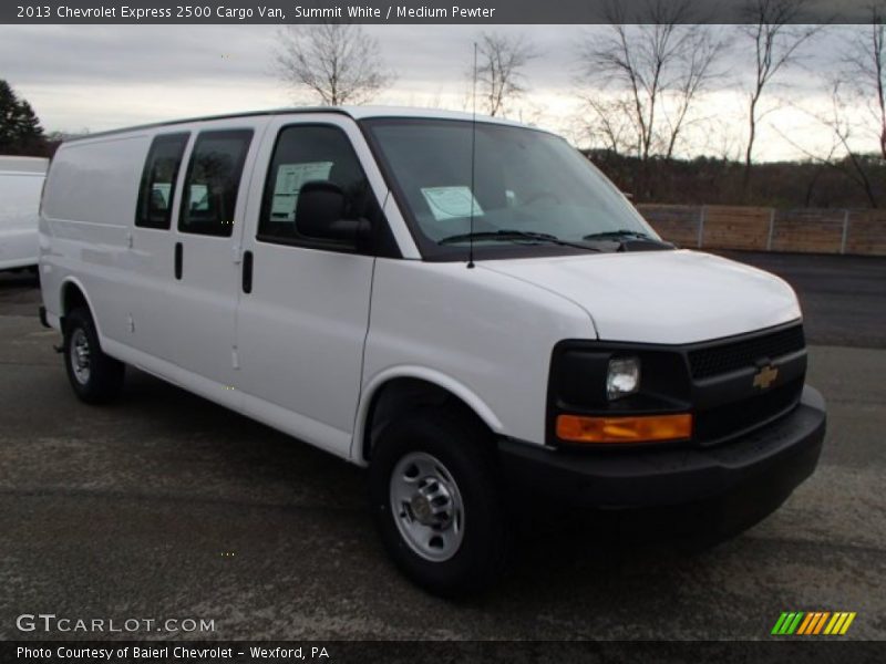 Summit White / Medium Pewter 2013 Chevrolet Express 2500 Cargo Van