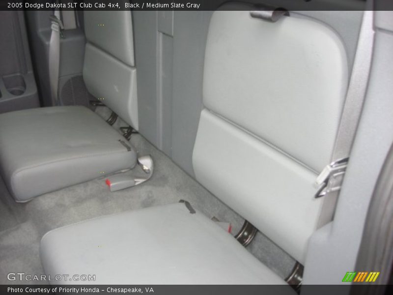 Black / Medium Slate Gray 2005 Dodge Dakota SLT Club Cab 4x4