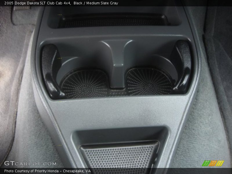 Black / Medium Slate Gray 2005 Dodge Dakota SLT Club Cab 4x4