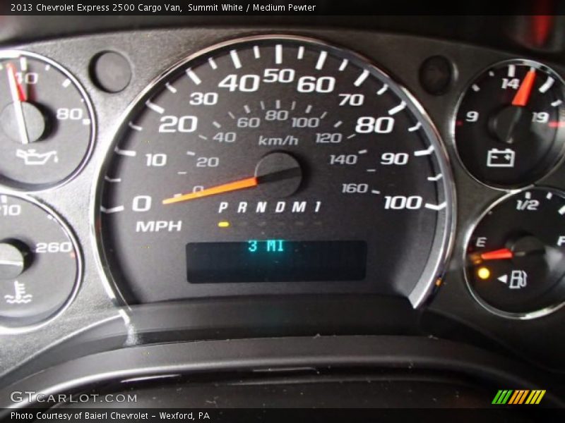 Summit White / Medium Pewter 2013 Chevrolet Express 2500 Cargo Van