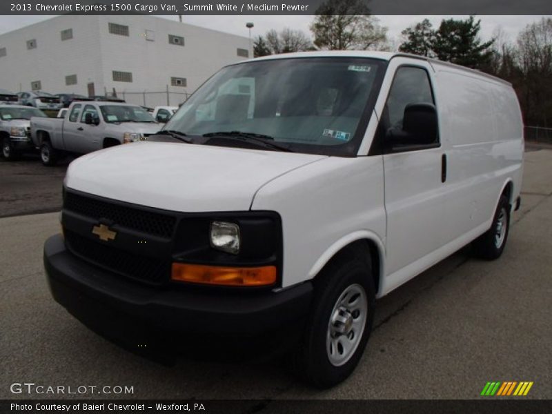 Summit White / Medium Pewter 2013 Chevrolet Express 1500 Cargo Van