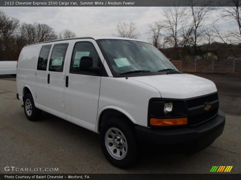 Summit White / Medium Pewter 2013 Chevrolet Express 1500 Cargo Van