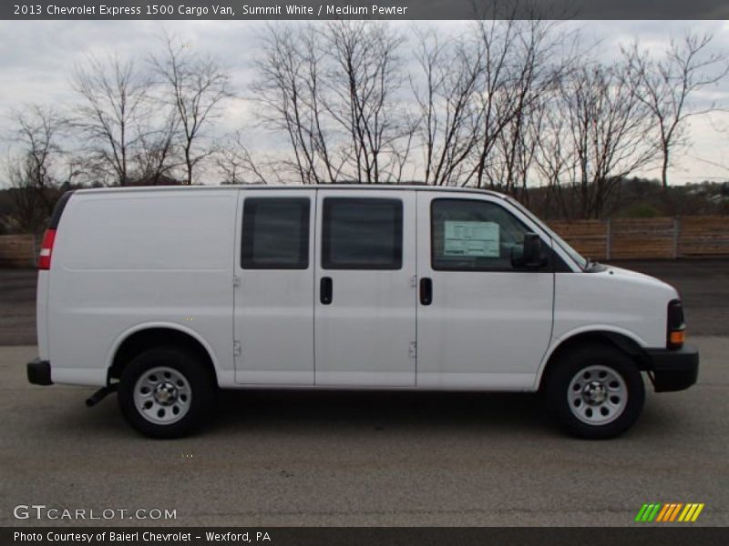 Summit White / Medium Pewter 2013 Chevrolet Express 1500 Cargo Van