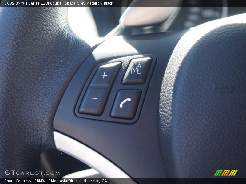 Space Grey Metallic / Black 2009 BMW 1 Series 128i Coupe