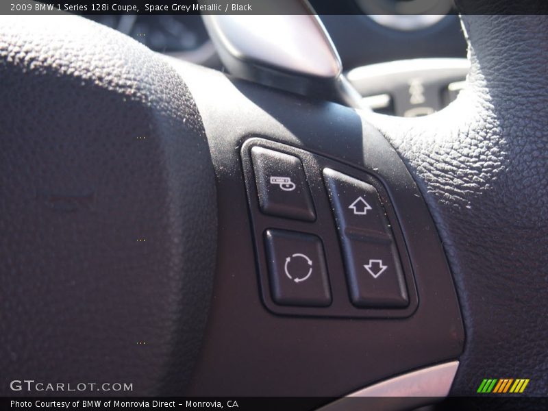 Space Grey Metallic / Black 2009 BMW 1 Series 128i Coupe