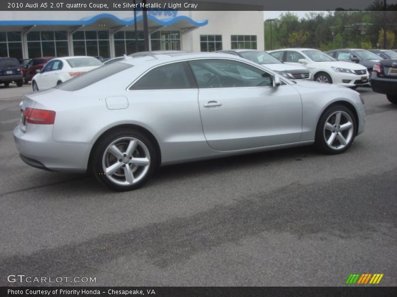 Ice Silver Metallic / Light Gray 2010 Audi A5 2.0T quattro Coupe