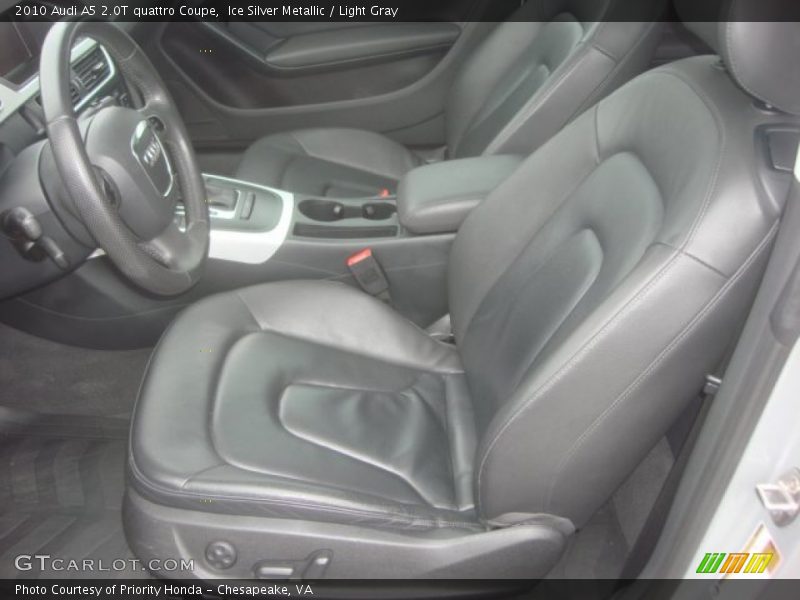 Ice Silver Metallic / Light Gray 2010 Audi A5 2.0T quattro Coupe