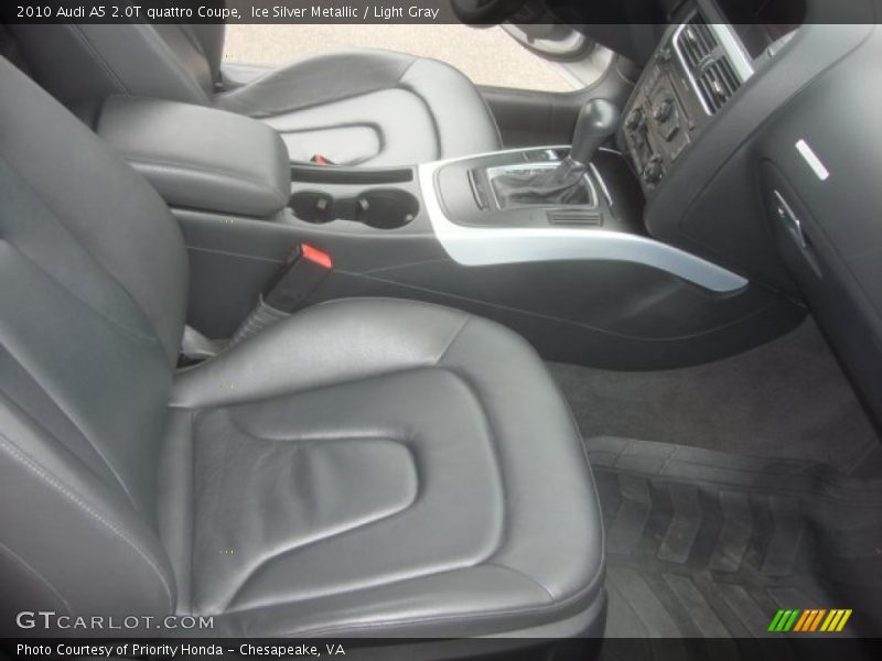 Ice Silver Metallic / Light Gray 2010 Audi A5 2.0T quattro Coupe