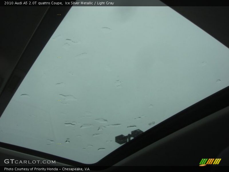 Ice Silver Metallic / Light Gray 2010 Audi A5 2.0T quattro Coupe